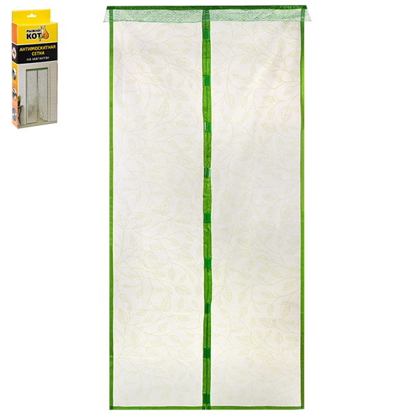 Сетка антимоскитная "Капутомоскито" 311274 "Прованс" на магнитах, (100*210 см) цвет белый  1/10 шт.