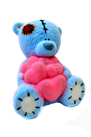 Копилка "Тедди" (7746) (флок) без уп.      1/30шт.