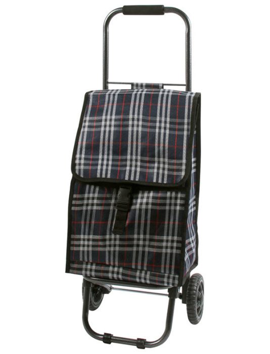 Тележка с сумкой D203ECO "Тартан" 002250      1/10шт.