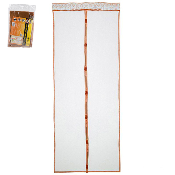 Сетка антимоскитная "Капутомоскито" 311268 на магнитах "Птички" (220*90см) коричневый   1/10 шт.