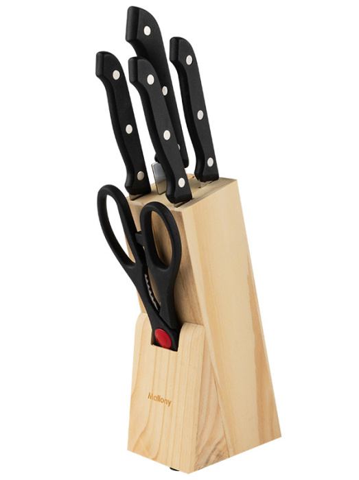 Набор ножей (6 пр.) MAL-S02B  с подставкой 985309                1/12шт.