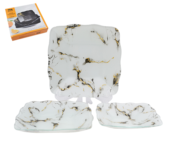 Набор салатников (3пр.) Lavenir 15*15/17,5*17,5/20*20 см, S3127/3-CC038L стекло    1/12шт.