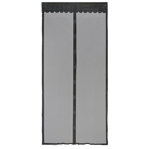 Сетка антимоскитная "Капутомоскито" 311253 KM-N на магнитах, (100*210 см) цвет черный  1/10 шт.