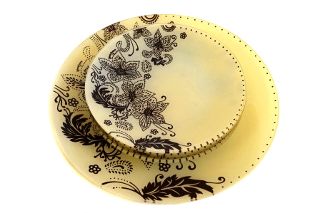 Набор тарелок "Бисерное кружево 4" (7пр.) 163332(85-194)             1/4шт.